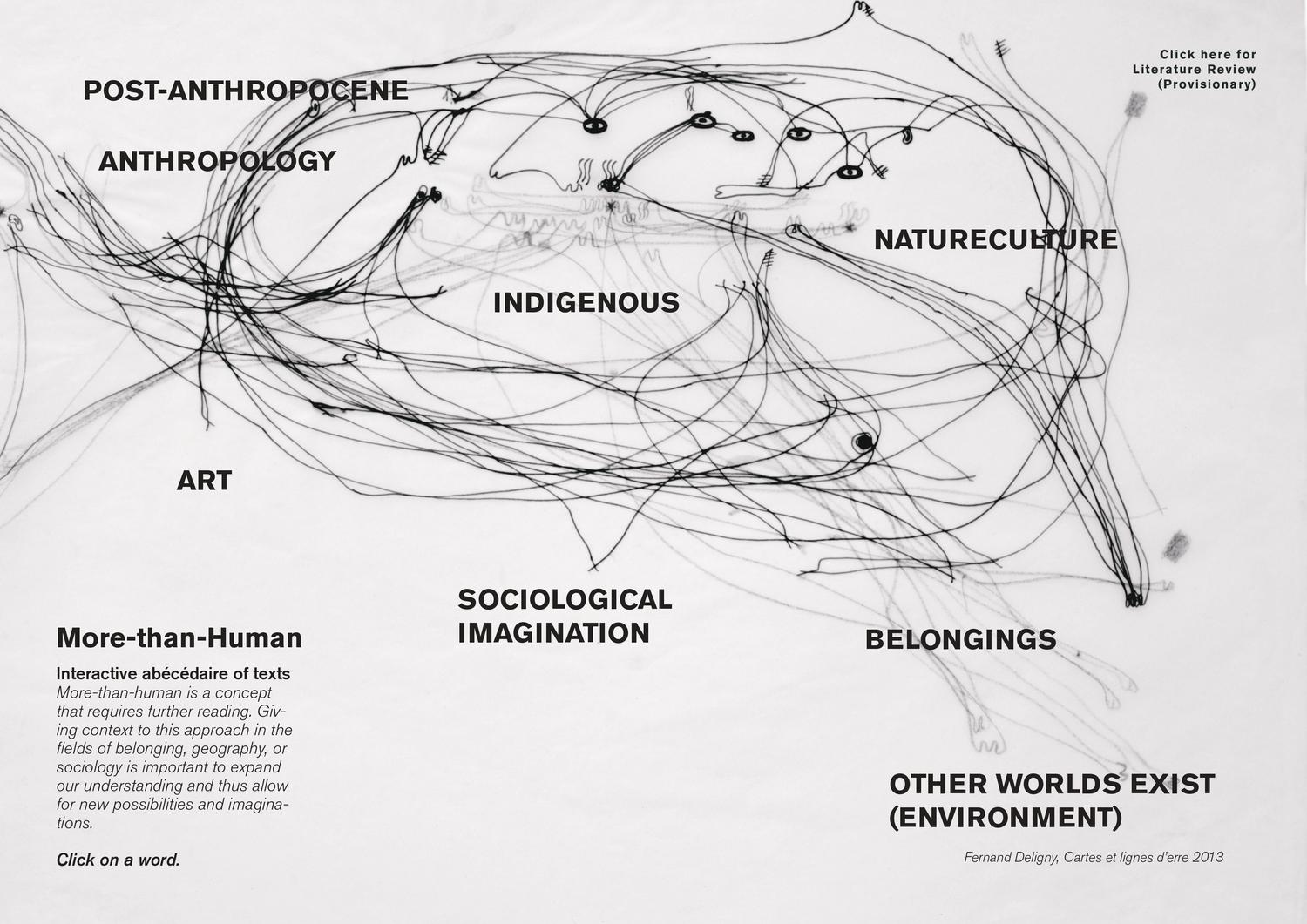 Selected page from More-than-Human research map (2022)